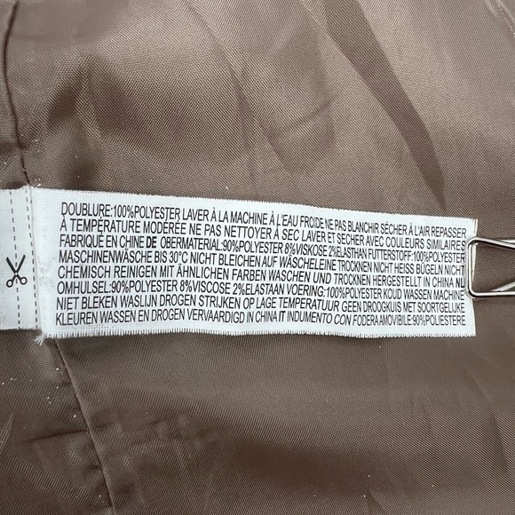 Forever 21 Tan Double Breasted Pea Coat Size Large Women's - Picture 8 of 9